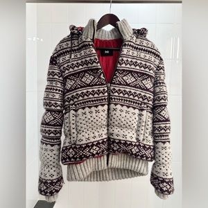 Dolce & Gabbana Knitted Down Jacket | Unique Pattern | Stylish and Warm